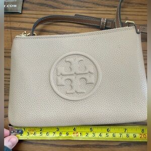 Tory Burch Tan Leather Crossbody Bag